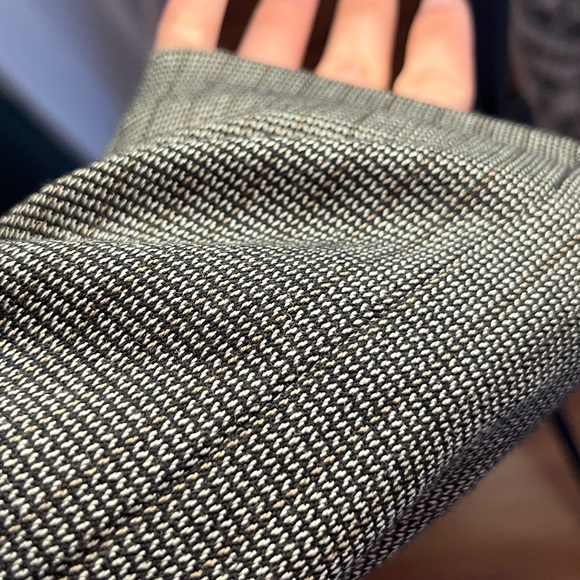 y2k fitted pinstriped black and brown contrast blazer ✨ - Picture 2 of 4